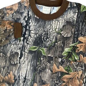 Vtg 90s Style Trebark By Lynch Long Sleeve Shirt Mens L Camo Hunting Superflauge